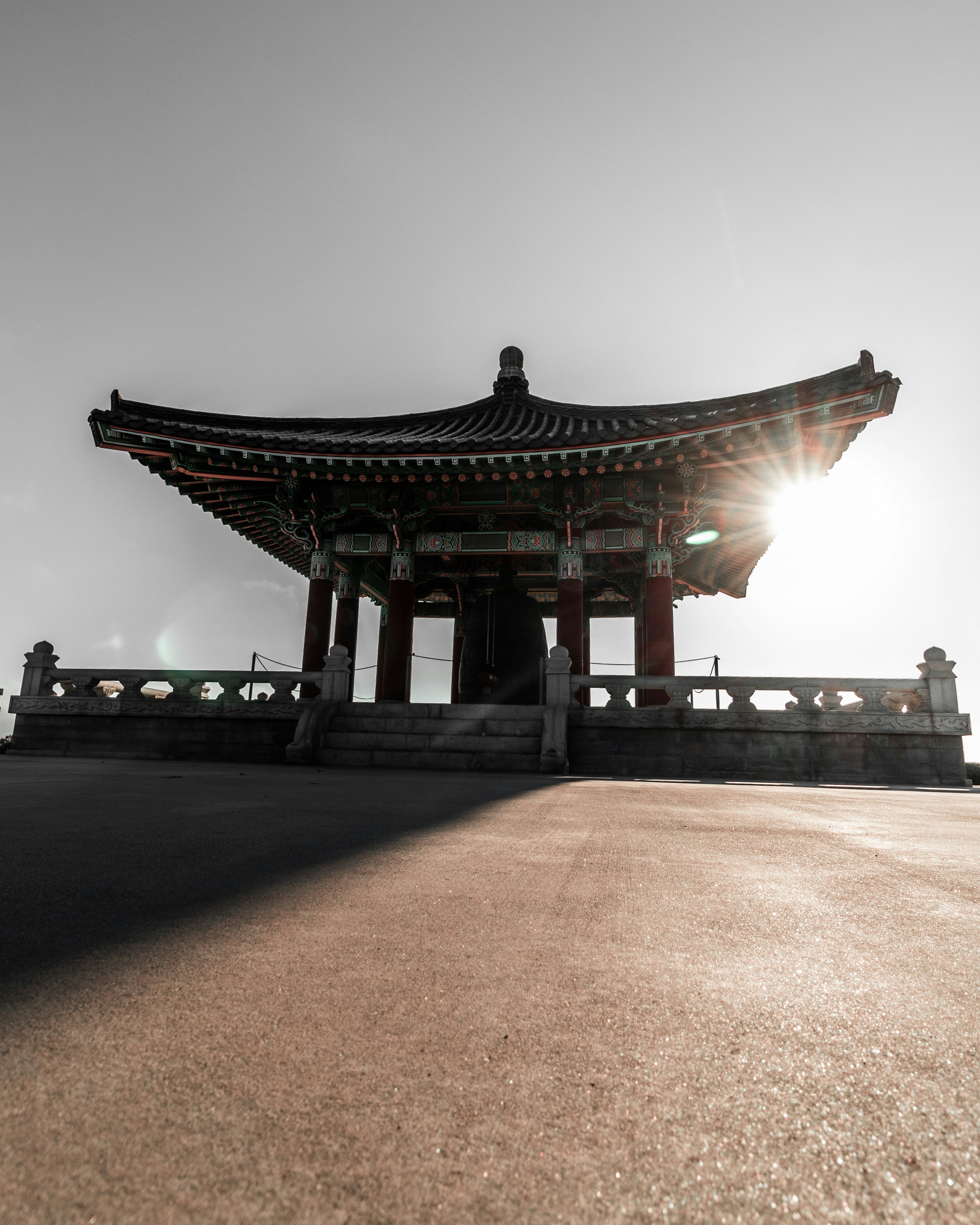 brown wooden building during sunset